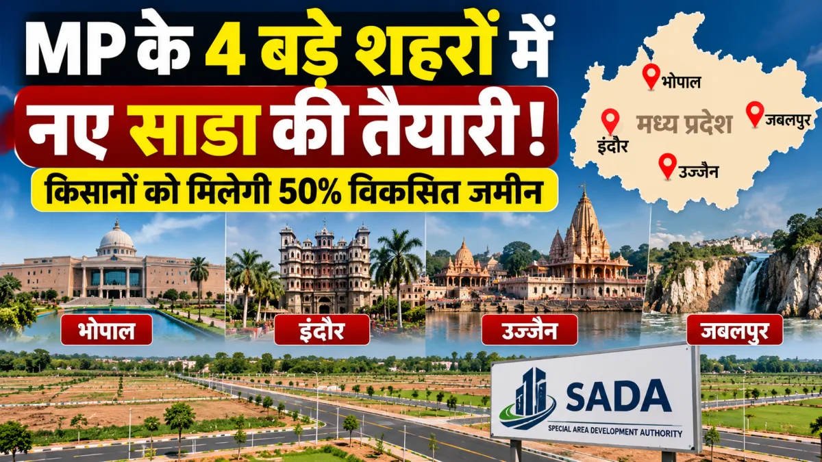 भोपाल सहित चार प्रमुख शहरों में नए साडा गठन की तैयारी